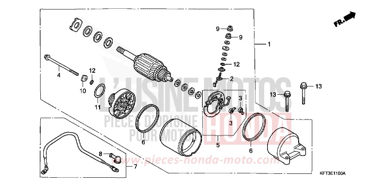 STARTING MOTOR for City Fly FRIGHT GREEN (G168E) from 1998